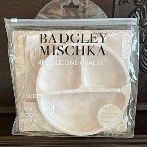 Badgley Mischka Cream Silicone Dining Set